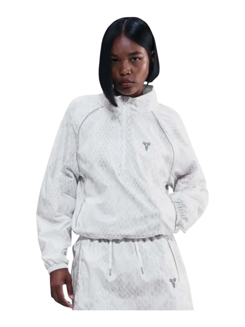 Nike Kobe Light Woven Zip Up Large Women’s Jacket White/Silver IB2718-100 NWT